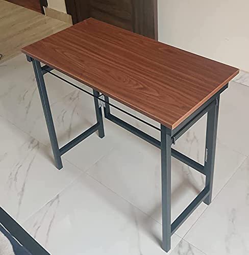 OT15-3 Desk/Study Desk/Utility Desk with Shelf (Brown) Engineered Wood - Image 4