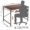 Office Table - Study Table for Students, Adults Work Table for Home - PC, Laptop, Desktop, Gaming, Computer Table with Spacious Tabletop Multipurpose Table (Walnut-L 91 x B 60.5 x H 75cm) - Image 3