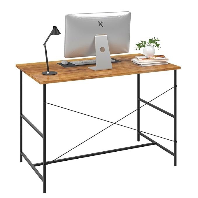 OT2-4.jpg Krayog Home Work Desk Study Table | Computer Table for Home | Office Table | Desktop and Laptop Table | Office Desk (Walnut) - Image 4