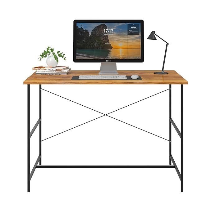 OT2-6.jpg Krayog Home Work Desk Study Table | Computer Table for Home | Office Table | Desktop and Laptop Table | Office Desk (Walnut) - Image 6