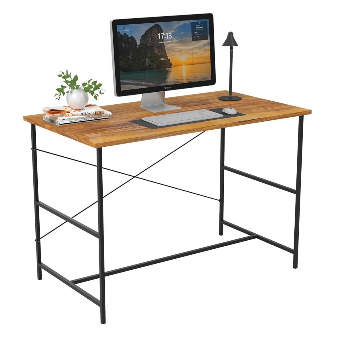 Krayog Home Work Desk Study Table | Computer Table for Home | Office Table | Desktop and Laptop Table | Office Desk (Walnut) - Image 8