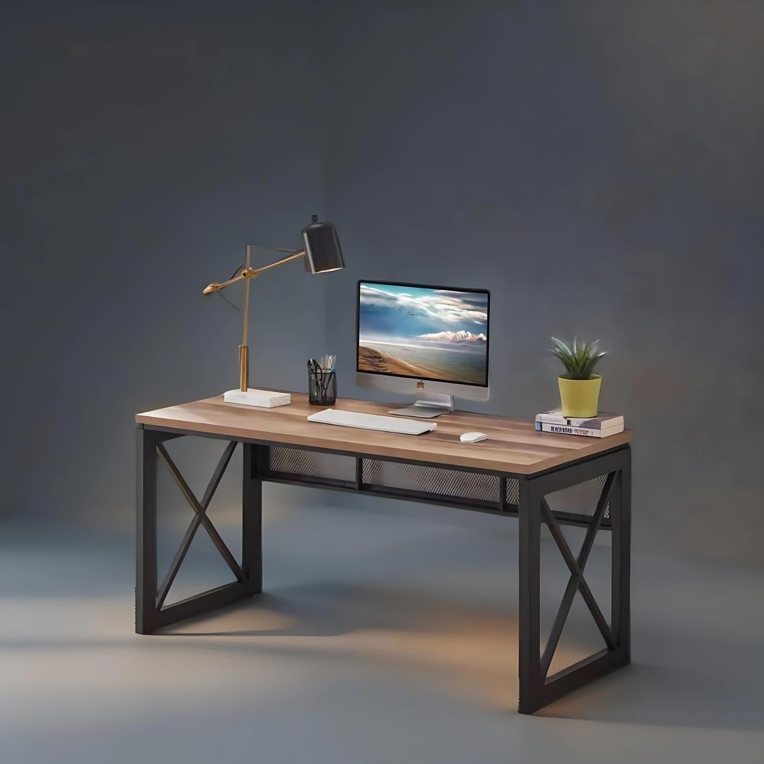 OT3-6 Krayog Computer Table for Home,Office,Pc|1 Year Warranty|,Office Table for Office Work,Study Table for Students,Home Office Desk Forest -150X60X76 Cm (150X60)|DIY - Engineered Wood,Matte,Multicolor - Image 7
