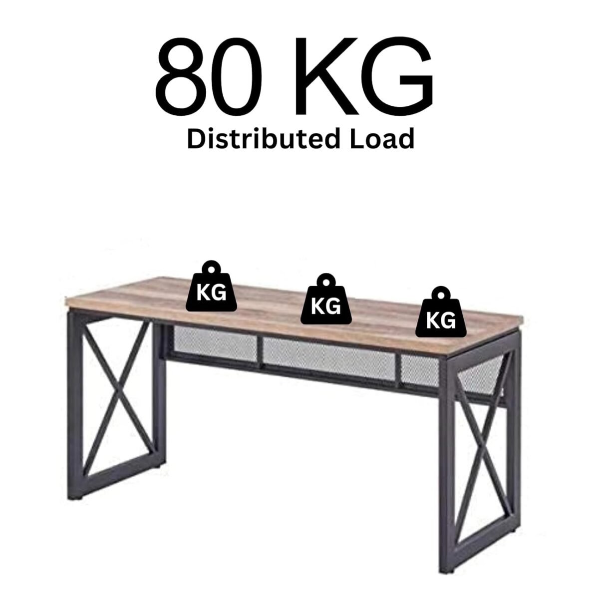 Krayog Computer Table for Home,Office,Pc|1 Year Warranty|,Office Table for Office Work,Study Table for Students,Home Office Desk Forest -150X60X76 Cm (150X60)|DIY - Engineered Wood,Matte,Multicolor - Image 9