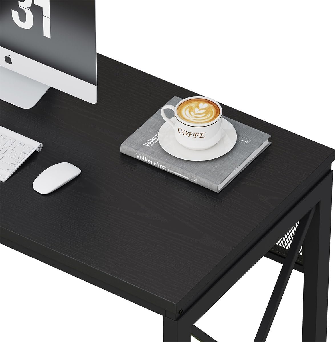 OT4-3 Krayog Metal Modern Computer Table for Home PC Multipurpose Office Desk for Home & Work | Gaming Table, Computer Table, Desktop Table for Home Office (120 CM - Black, DIY Installation) - Image 4