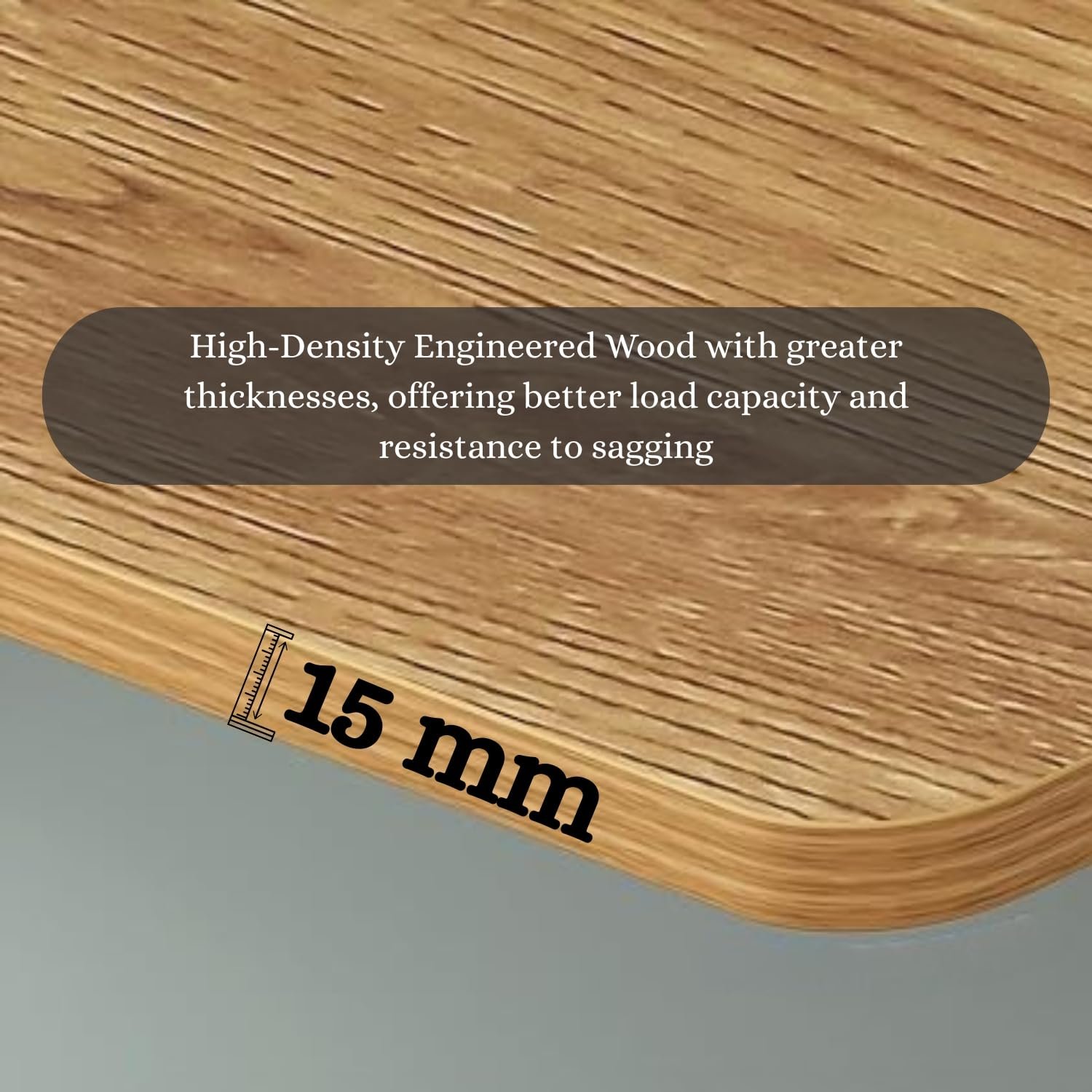 OT5-5 Engineered Wood Wall Mounted  Table for Kitchen, Computer, Workstations Multi Function Computer Desk Workbench (MT-001 / Light Oak /120 × 40 cm) DIY (Do It Yourself) - Image 6