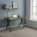 Multi-Purpose  Table in 18MM Pre-Laminated Panel Board Top in Grey & MS Powder Coated  Stand Home, Living Room, Study Room | Heavy Duty  Table (3x2 Ft)