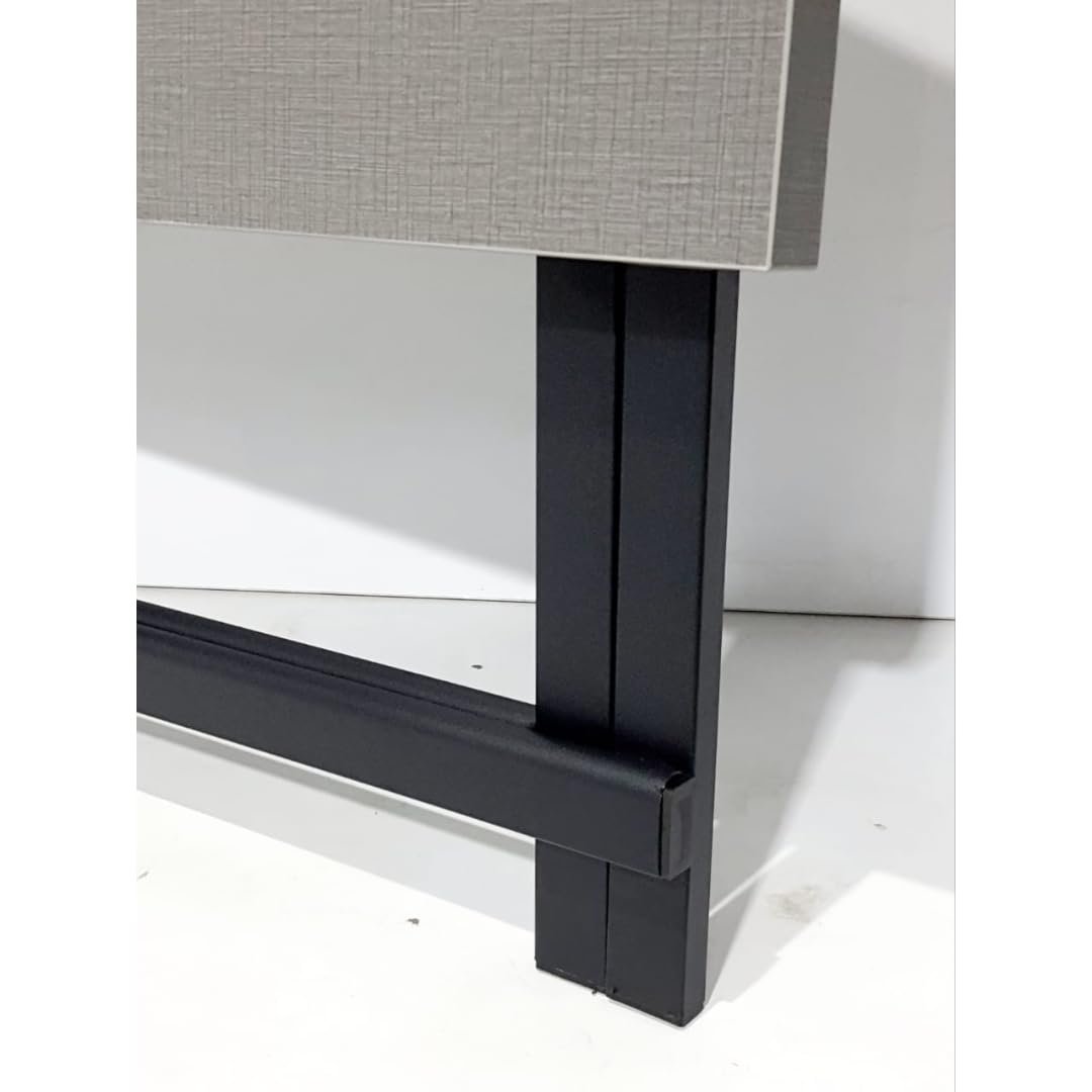 OT6-6 Multi-Purpose  Table in 18MM Pre-Laminated Panel Board Top in Grey & MS Powder Coated  Stand Home, Living Room, Study Room | Heavy Duty  Table (3x2 Ft) - Image 7