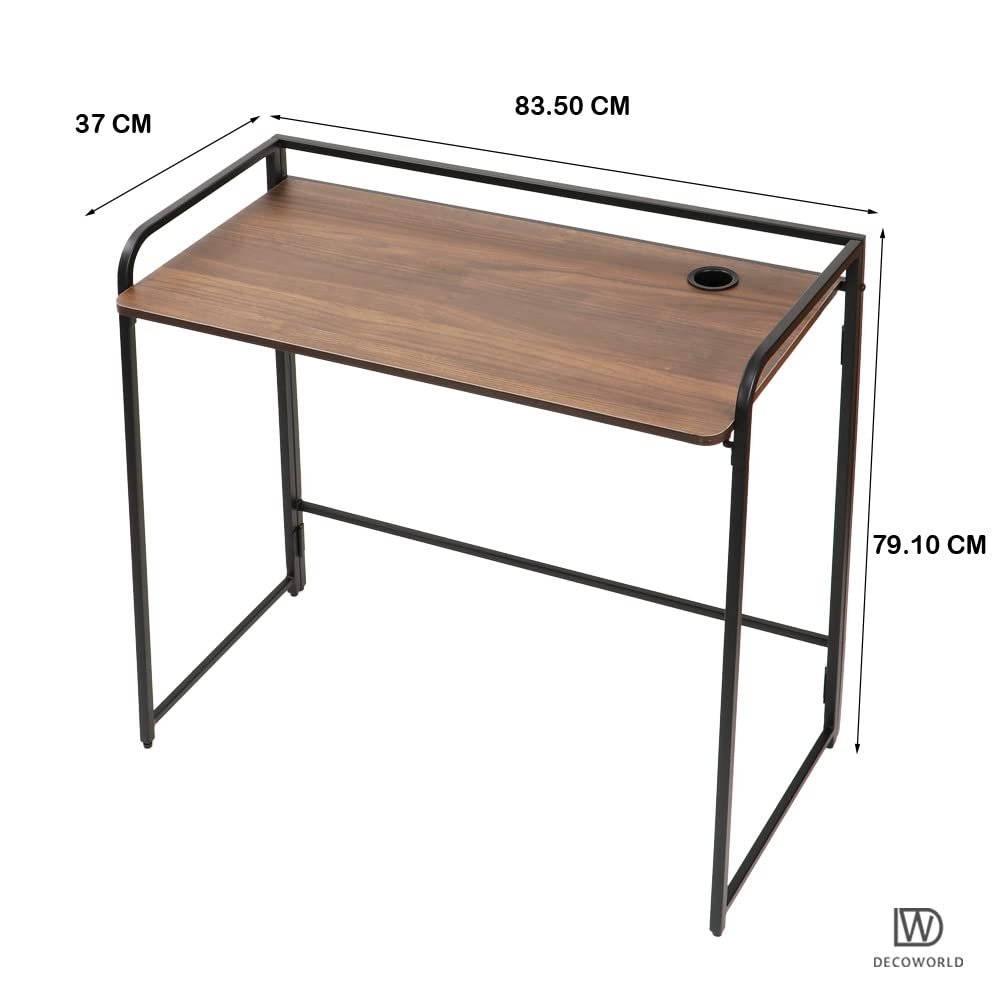 OT9-2 Desk with Wooden Top and Metal Legs||Premium Computer,Laptop and Study Table for Students and Adults - Image 3
