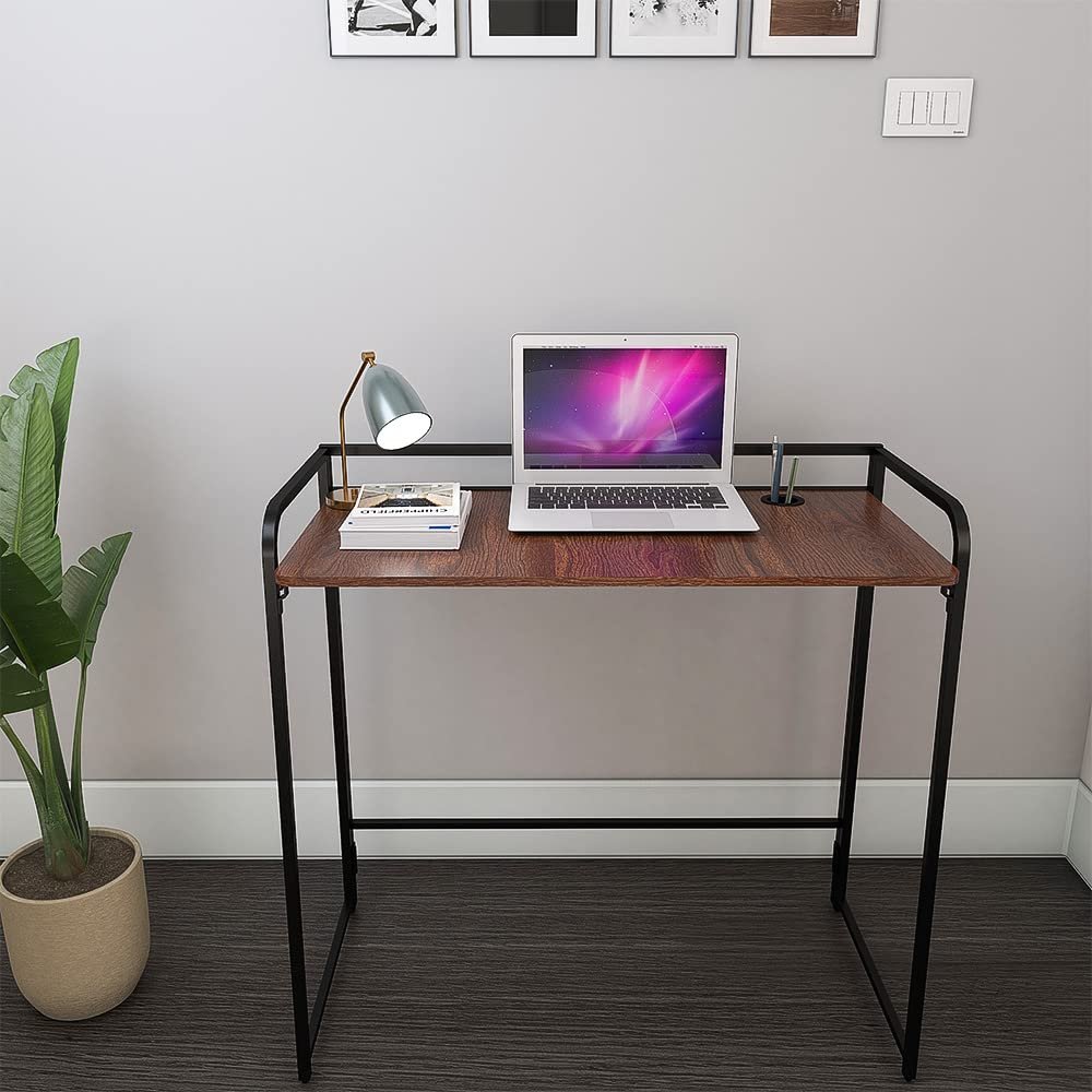 OT9-3 Desk with Wooden Top and Metal Legs||Premium Computer,Laptop and Study Table for Students and Adults - Image 4