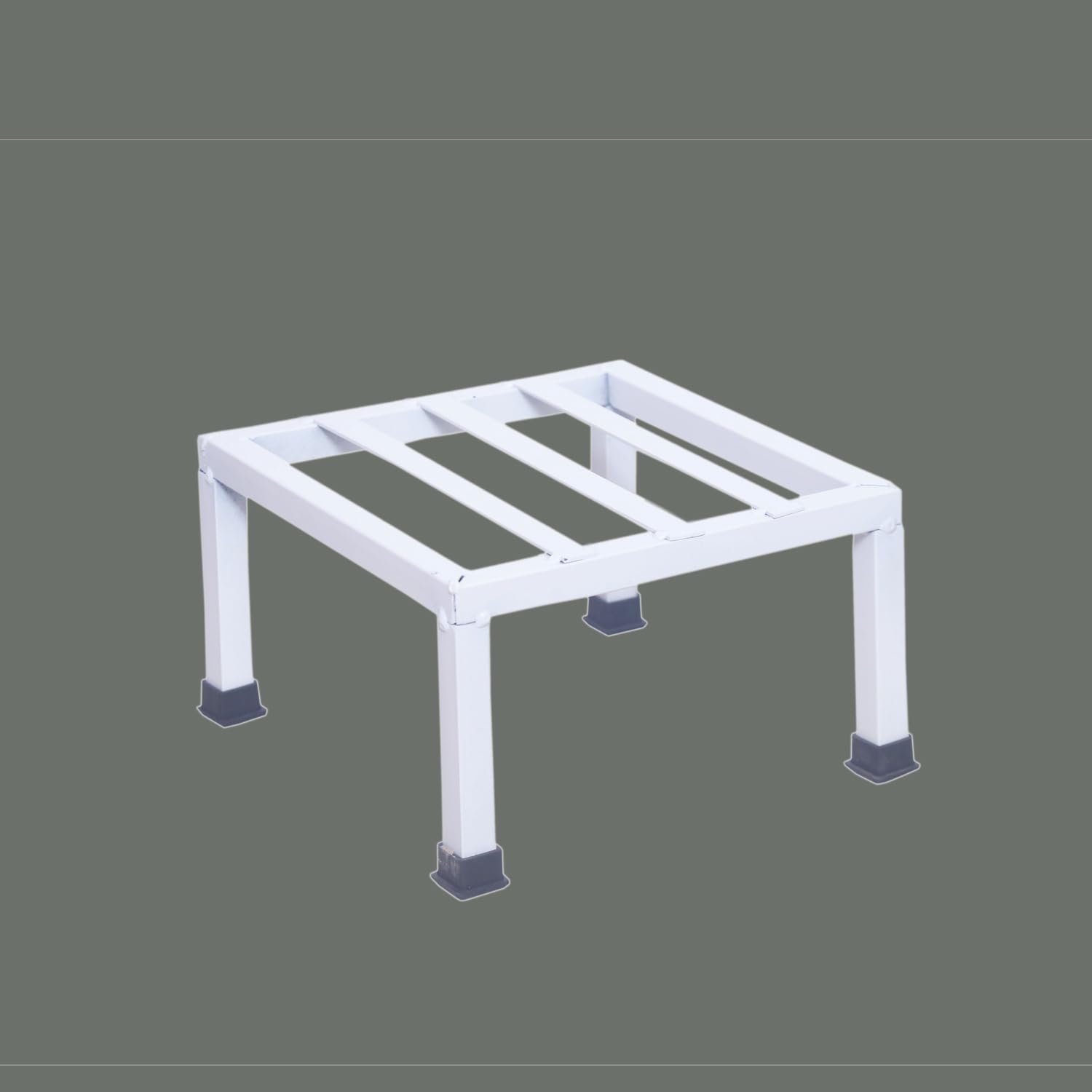 PS1-7 Premium Strong Flower Pot / Gamla Square Stand For indoor and Outdoor Plants | Square Shape Thick and Strong Leg For Garden, Balcony, White - Set of 1 - Image 8