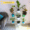 White Shorea Plus tall plant stand - Image 2