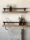 KRAYOG Wooden Wall Shelf Combo – “Serrano & Orense” Floating Shelves with Towel Bar, Pine Finish - Image 5