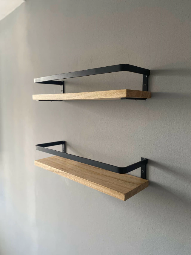 serranoyorensejpg-dea05d336136b00d9717392401474735-640-0 KRAYOG Wooden Wall Shelf Combo – “Serrano & Orense” Floating Shelves with Towel Bar, Pine Finish - Image 6