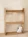 KRAYOG Wooden Bookshelf “Ostende” – Solid Mango Display Shelf, Natural Finish (65x90x20 cm)