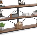Krayog Console Table for Living Room | Entryway Table with Storage Shelf | 120 Cm Long | Sofa Side Table | Hallway Furniture/DIY - Ply Wood, Brown