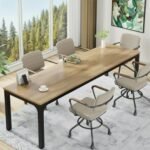 Krayog Simplon Desk | Meeting Table | Conference Table | Large Office Desk | 180 CM Long x 70 CM Wide | Forest | DIY.