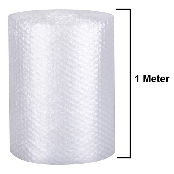 KRAYOG Premium Transparent Bubble Wrap Packing Roll – 1 Meter Wide, 50 GSM (10 Meter), Durable Cushioning for Multipurpose Packing, Moving & Shipping