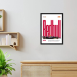 KRAYOG Chicago Bulls Wall Poster Frames | Premium A4 Framed Wall Art for Home, Bedroom, Living Room & Office Décor | Stylish Sports Theme Prints & Hanging Art Frames