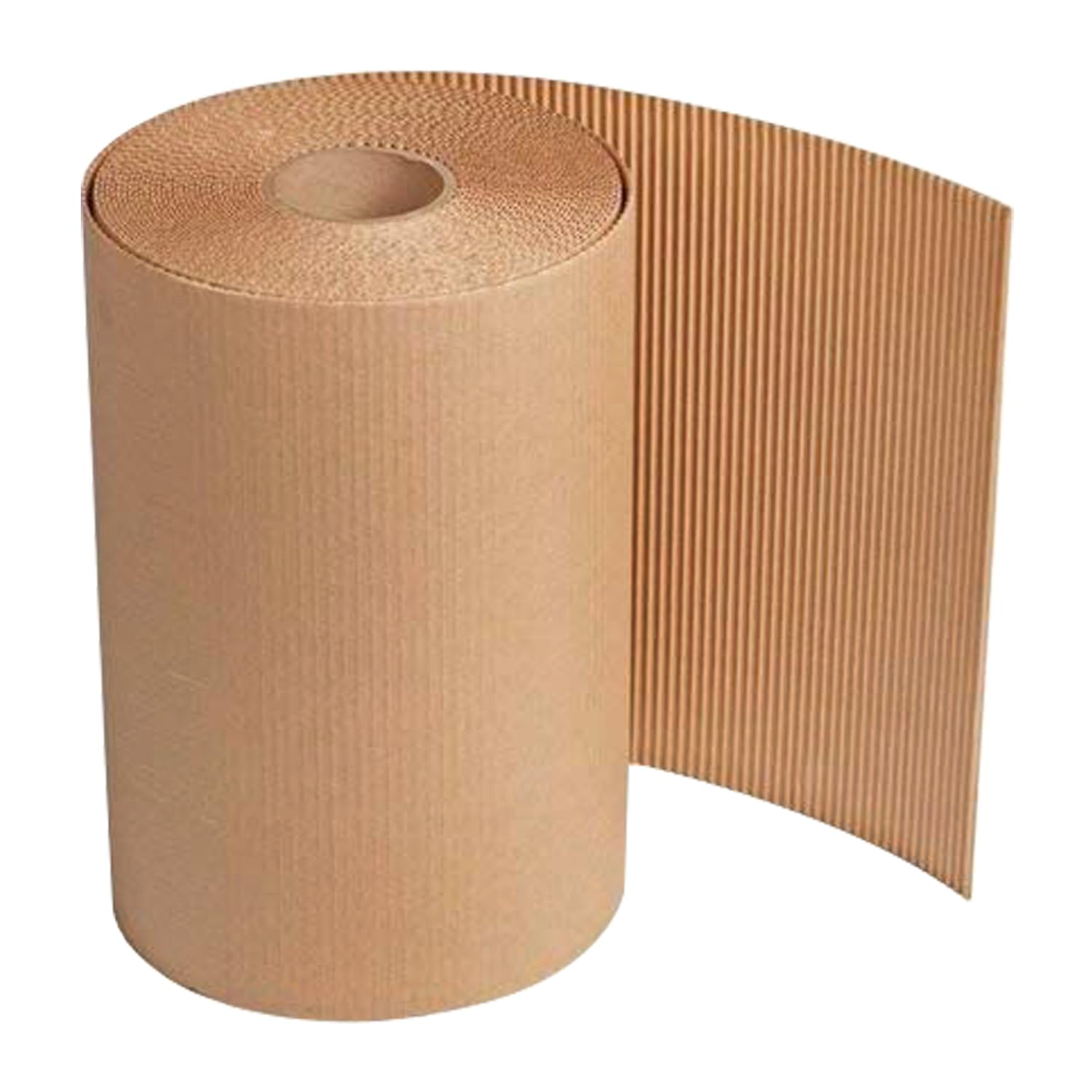 61STuVo+hkL._SL1500_ KRAYOG Blueprint 2-Ply Brown Corrugated Packaging Roll (150/120 GSM) – 26 Inch x 5 Meter Heavy-Duty Protective Wrap** - Image 1