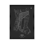 KRAYOG Maps Wall Poster Frames | Aesthetic A4 Framed Map Artwork for Home, Living Room, Bedroom & Office | Stylish Hanging Wall Art Décor
