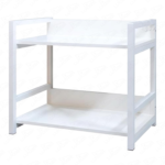 KRAYOG 2-Tier Multipurpose Storage Rack – Heavy Duty Metal & Wood Kitchen Organizer | Space-Saving Microwave Oven Stand for Kitchen, Living Room, Bedroom & Office (MKR-002, White & White)**
