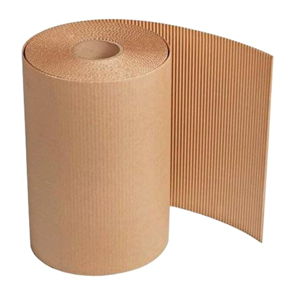KRAYOG Blueprint 2-Ply Brown Corrugated Packaging Roll (150/120 GSM), 24 Inch x 20 Meter – Heavy-Duty Protective Wrap for Packing, Shipping & Storage