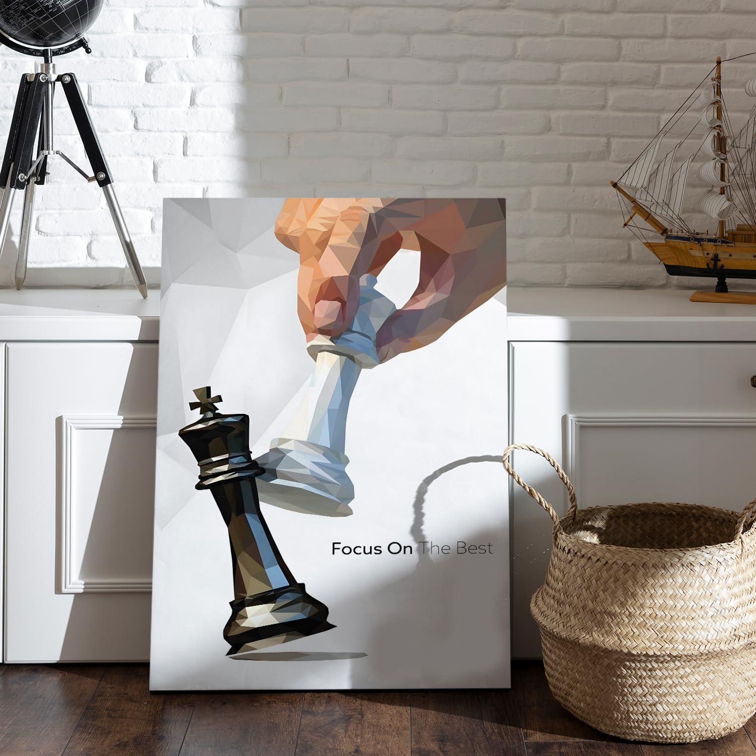 712g1Cw7RuL._SL1500_ KRAYOG "Strategic Victory Canvas Gallery Wrap Framed Painting – Premium Wall Art for Living Room, Bedroom & Office Décor | Ready to Hang | 20 x 30 Inches (DS1436 A)**" - Image 1