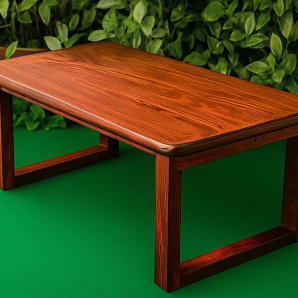 KRAYOG Foldable Lap Desk | SHEESHAM Rosewood Bed Table with Antique Dark Finish – Durable Wooden Laptop & Study Table for Bed, Sofa, Couch or Floor Use, Wide Legs & Sleek Low-Profile Top