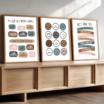 KRAYOG Large Aesthetic Motivational Quote Posters with Frames – Inspirational & Positive Wall Art for Office, Living Room & Study – Set of 3 (13 x 17 inches)