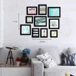 KRAYOG SEA YOU Aqua Theme Gallery Wall Quote Frames – Set of 10 Individual Inspirational Wall Posters | Aqua #WallEssential