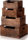 KRAYOG Set of 4 Wooden Nesting Storage Crates – Farmhouse Decorative Wood Storage Boxes, Vintage-Style Display Baskets - Image 6